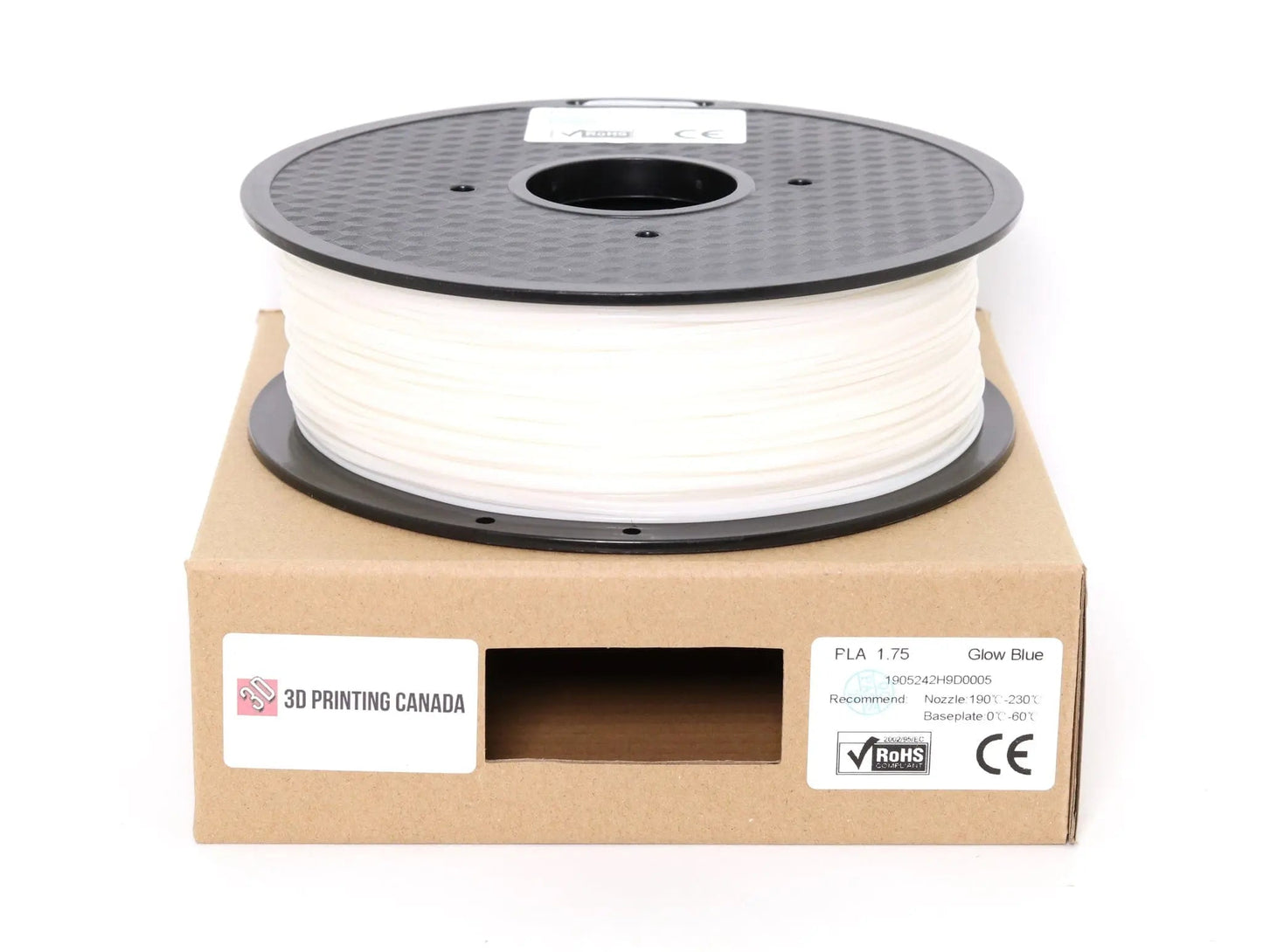 Glow in the Dark - Blue - Standard PLA Filament - 1.75mm, 1kg