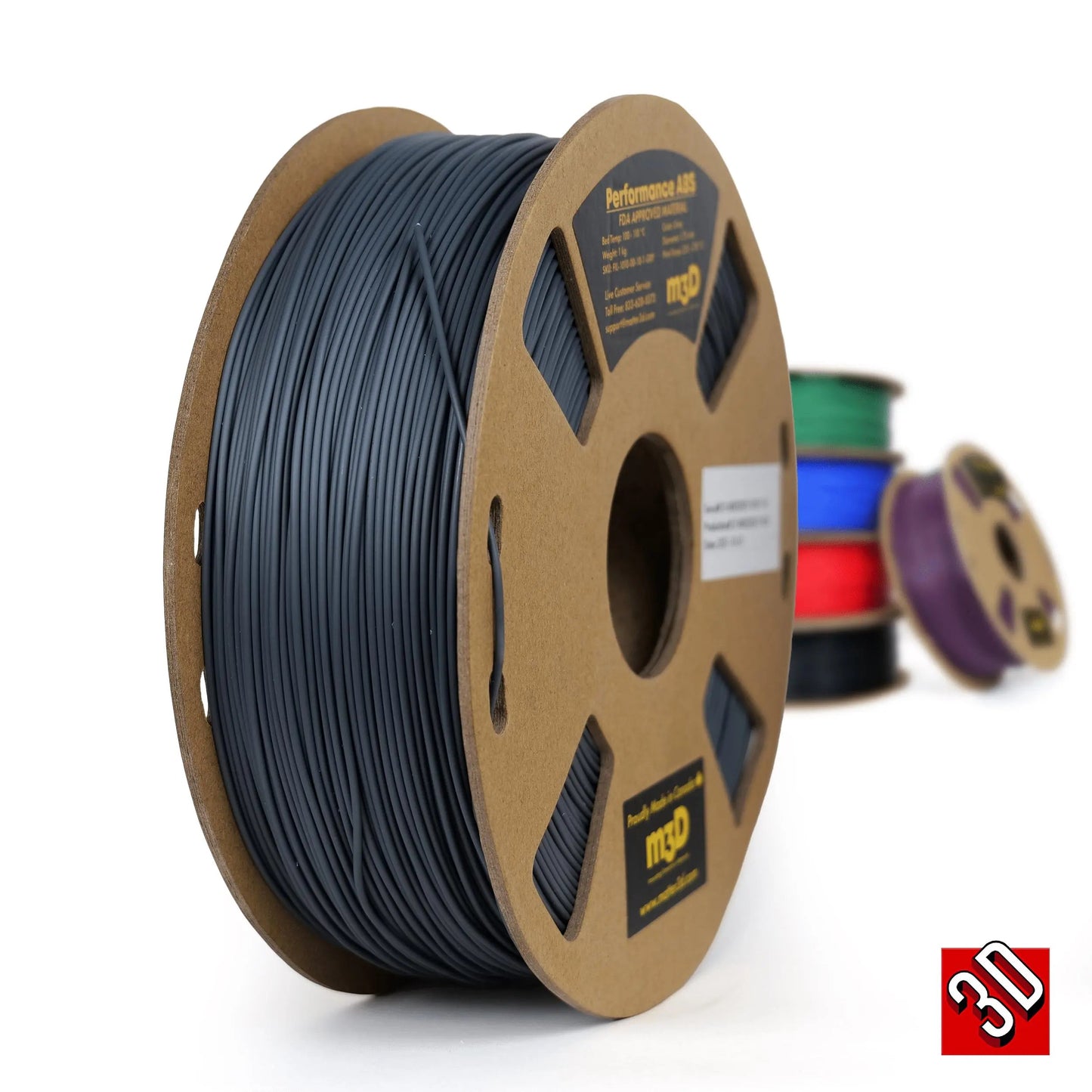 Gray - 1.75mm Matter3D Performance ABS Filament - 1 kg