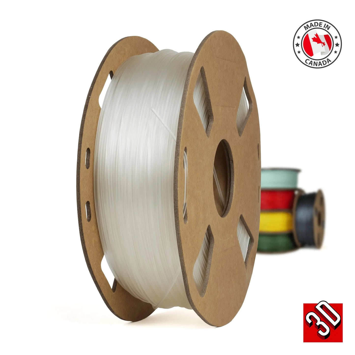 Natural - PLA+ Filament Made in Canada - 1.75mm, 1 kg