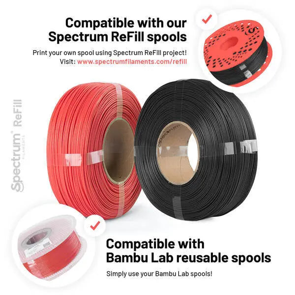 Pink Pastel - Spectrum Pastello PLA Filament Refill - 1.75mm, 1kg Spectrum Filaments