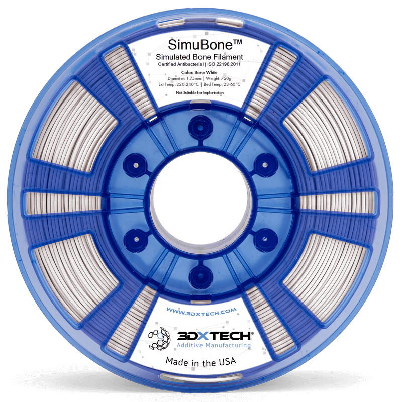Bone White - SimuBone 3DXTech Filament - 1.75mm, 750g