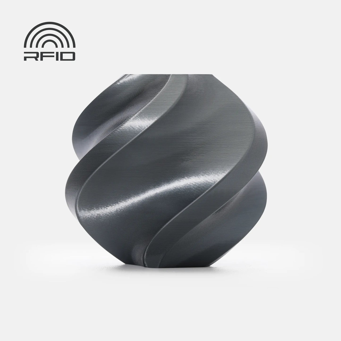 Gris Titan - Bambu Lab PLA Silk+ Filament - 1.75mm, 1 kg