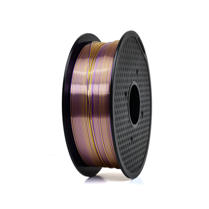 Purple/Green/Gold - Tri-Color Standard PLA Silk Filament - 1.75mm, 1kg 3D Printing Canada