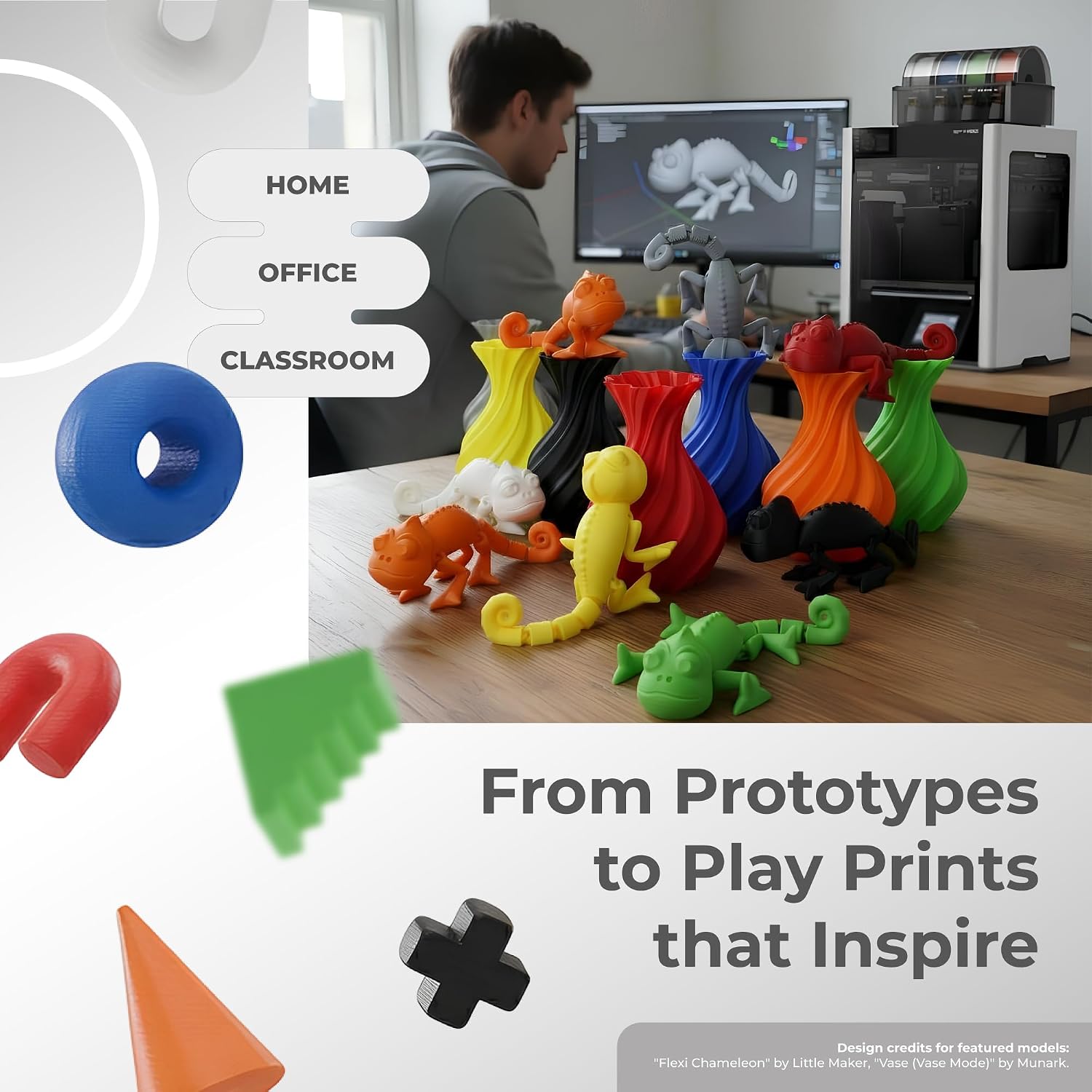 Black - Unveil Form Refill PLA - 1.75mm, 1kg Unveil Form
