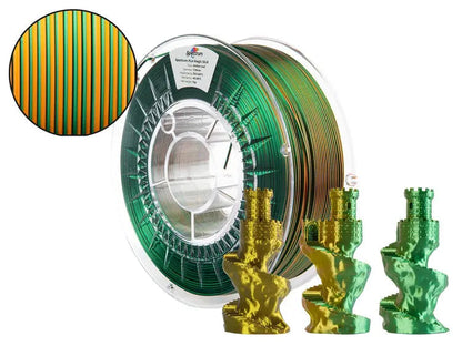Amber Leaf - Spectrum PLA Magic SILK Filament - 1.75mm, 1kg Spectrum Filaments