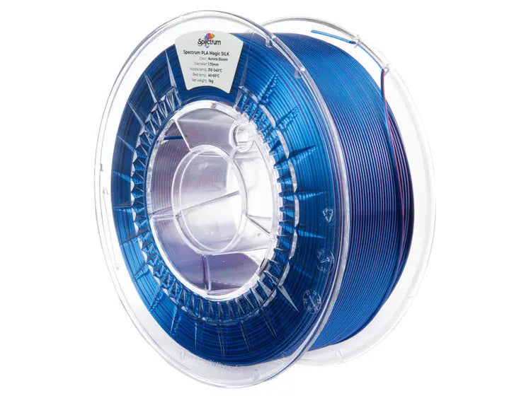 Aurora Bloom - Spectrum PLA Magic SILK Filament - 1.75mm, 1kg Spectrum Filaments