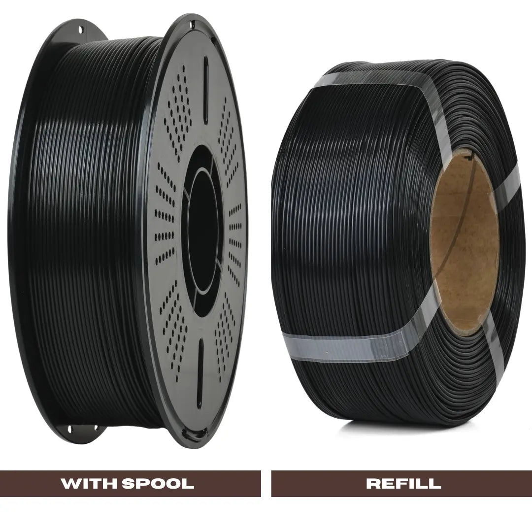 Black - Budget PLA Filament - 1.75mm, 1kg 3D Printing Canada