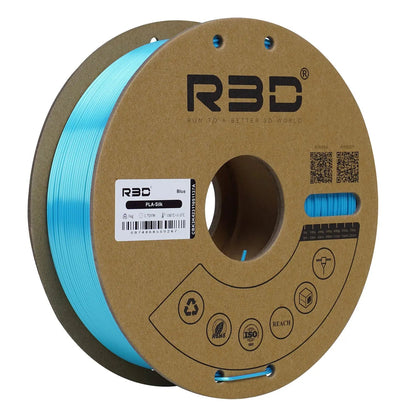 Blue - R3D Silk PLA Filament - 1.75mm, 1kg R3D