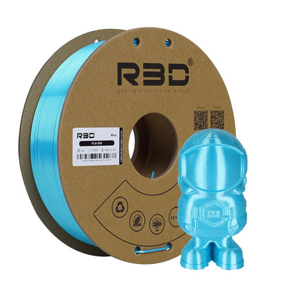 Blue - R3D Silk PLA Filament - 1.75mm, 1kg R3D