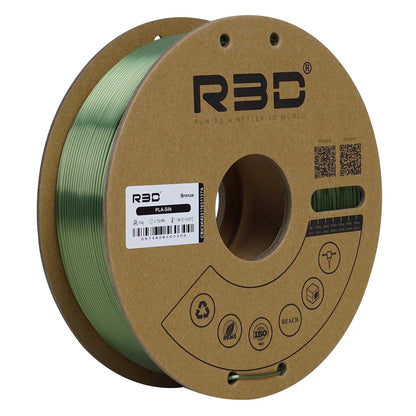 Bronze - R3D Silk PLA Filament - 1.75mm, 1kg R3D