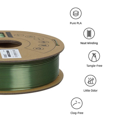 Bronze - R3D Silk PLA Filament - 1.75mm, 1kg R3D