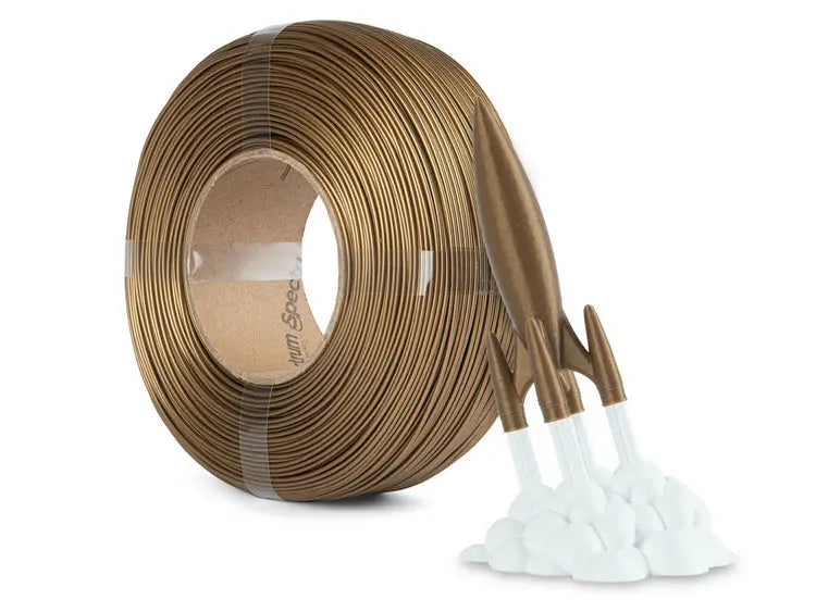 Gold - Spectrum Premium PLA Filament High Speed Refill - 1.75mm, 1kg Spectrum Filaments