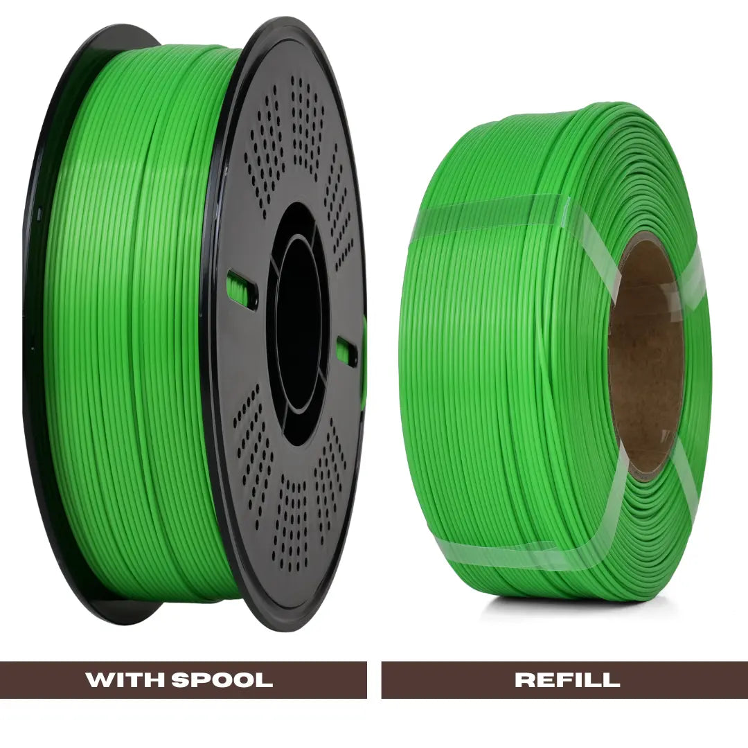 Green - Budget PLA Filament - 1.75mm, 1kg 3D Printing Canada