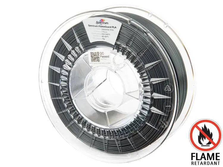 Industrial Grey - Spectrum FlameGuard PLA Filament - 1.75mm, 1kg Spectrum Filaments