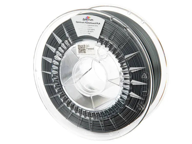 Industrial Grey - Spectrum FlameGuard PLA Filament - 1.75mm, 1kg Spectrum Filaments