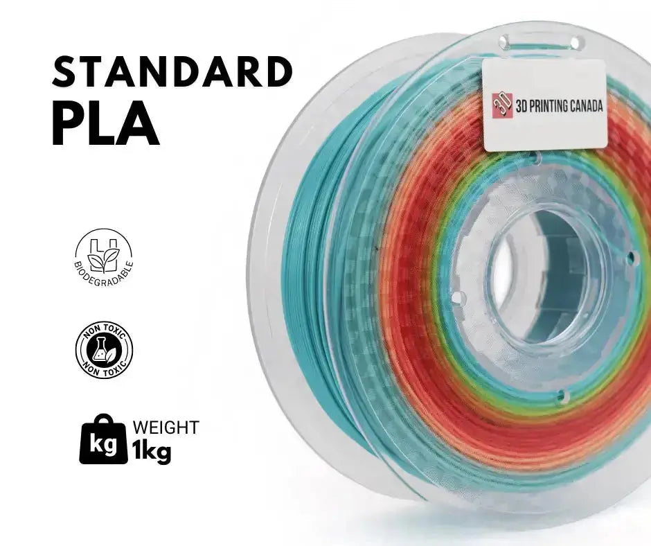 Grey - Standard Flexible PLA Filament - 1.75mm, 1kg 3D Printing Canada