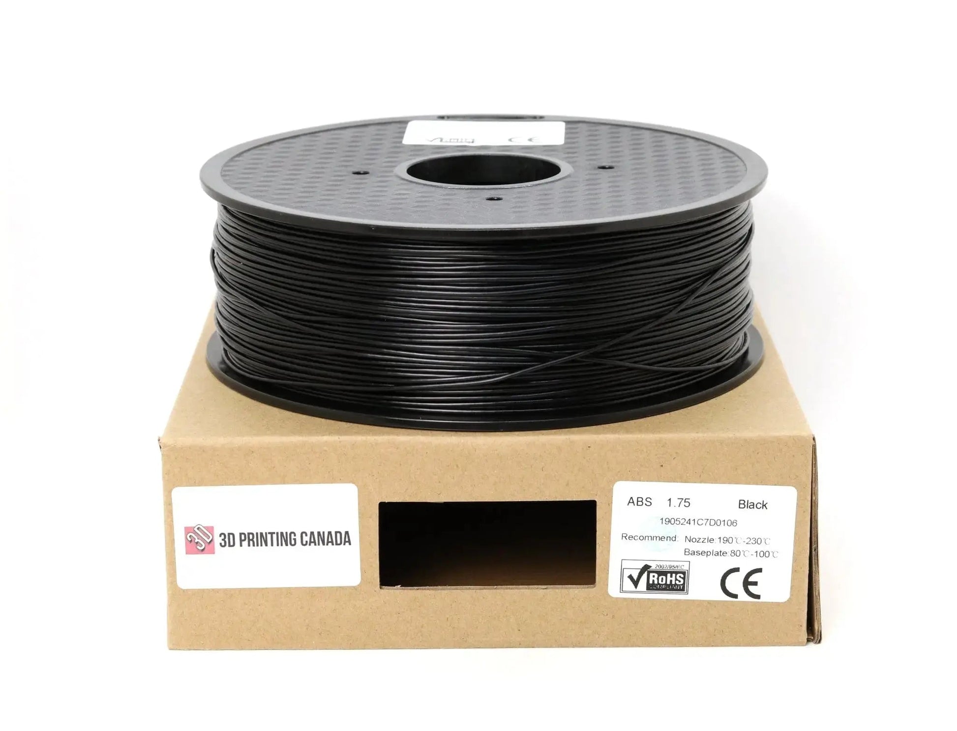 Natural - Standard Flame Retardant ABS Filament - 1.75mm, 1kg 3D Printing Canada