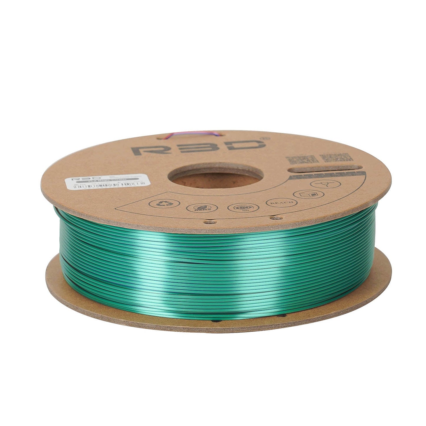 Green/Purple/Copper - R3D Tri Colour Magic Silk PLA Filament - 1.75mm, 1kg