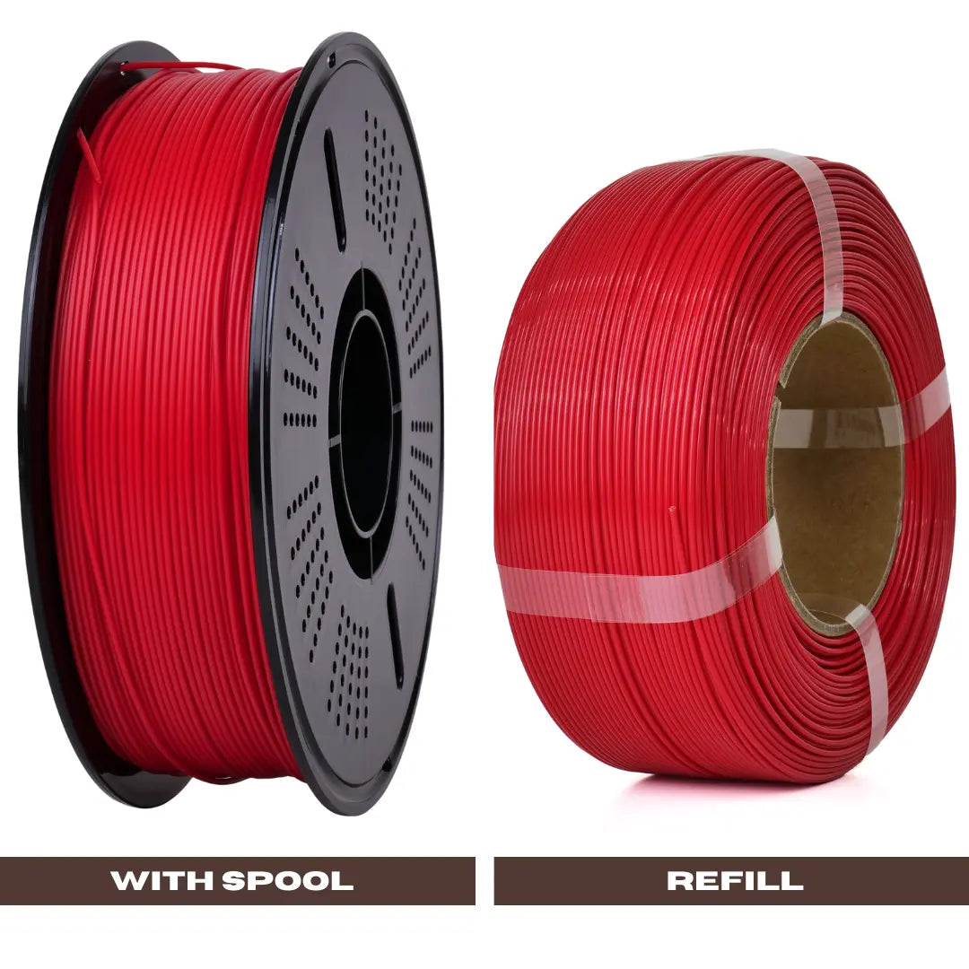 Red - Budget PLA Filament - 1.75mm, 1kg 3D Printing Canada