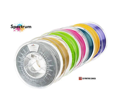 Silver Steel - Spectrum PET-G HT100 Filament - 1.75mm, 0.5kg Spectrum Filaments