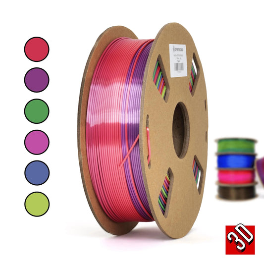 Type A - Filament PLA Soie Arc-en-Ciel - 1.75mm, 1 kg