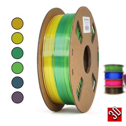 Type E - Filament PLA Soie Arc-en-Ciel - 1.75mm, 1 kg