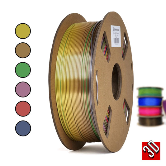 Type F - Filament PLA Soie Arc-en-Ciel - 1.75mm, 1 kg