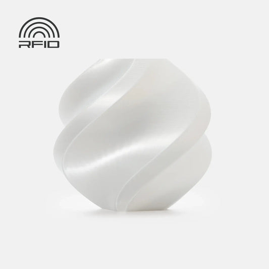 White - Bambu Lab PLA Silk+ Filament - 1.75mm, 1kg Bambu Lab