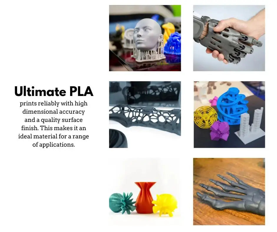 White - Canadian-made UltiMate PLA+ Filament - 2.85mm, 5kg 3D Printing Canada