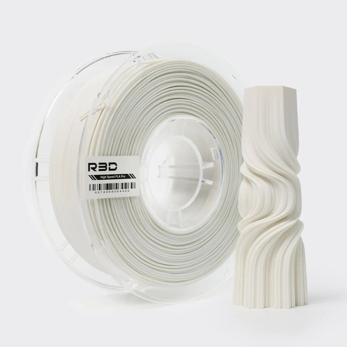 White - R3D High Speed Matte PLA Filament - 1.75mm, 1kg R3D