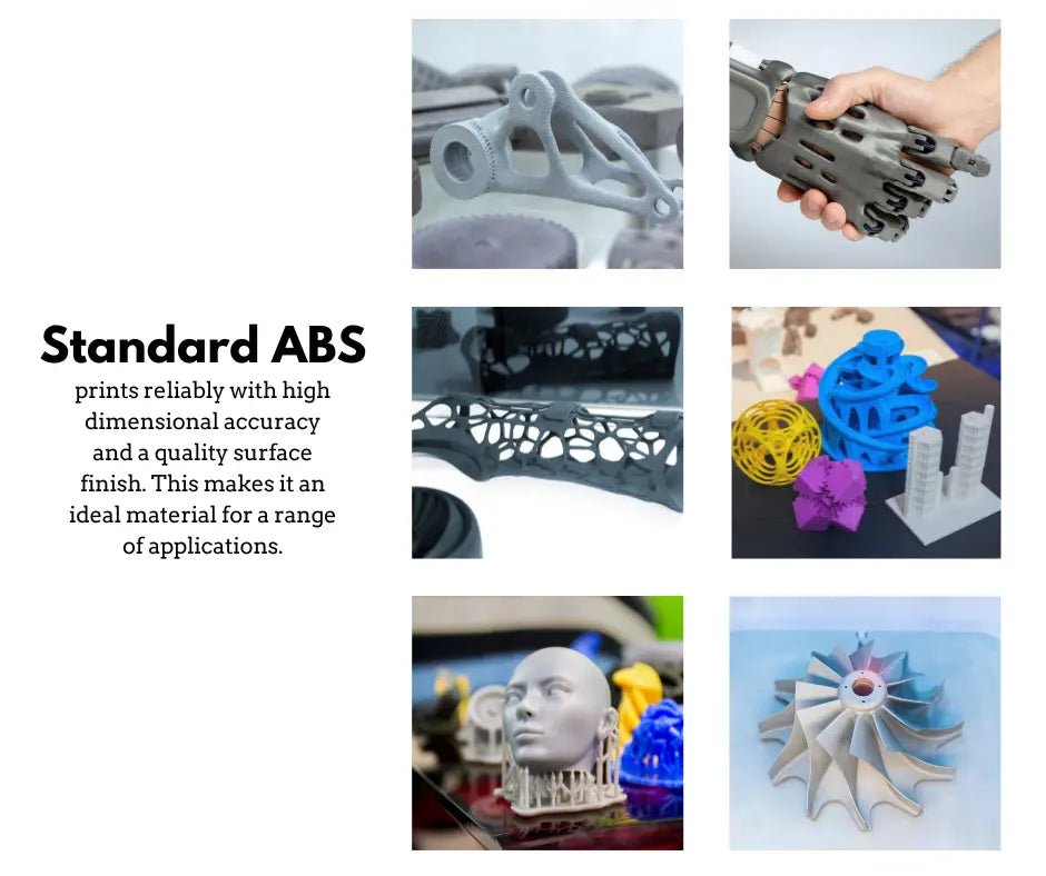 White - Standard ABS Filament - 1.75mm, 1kg 3D Printing Canada