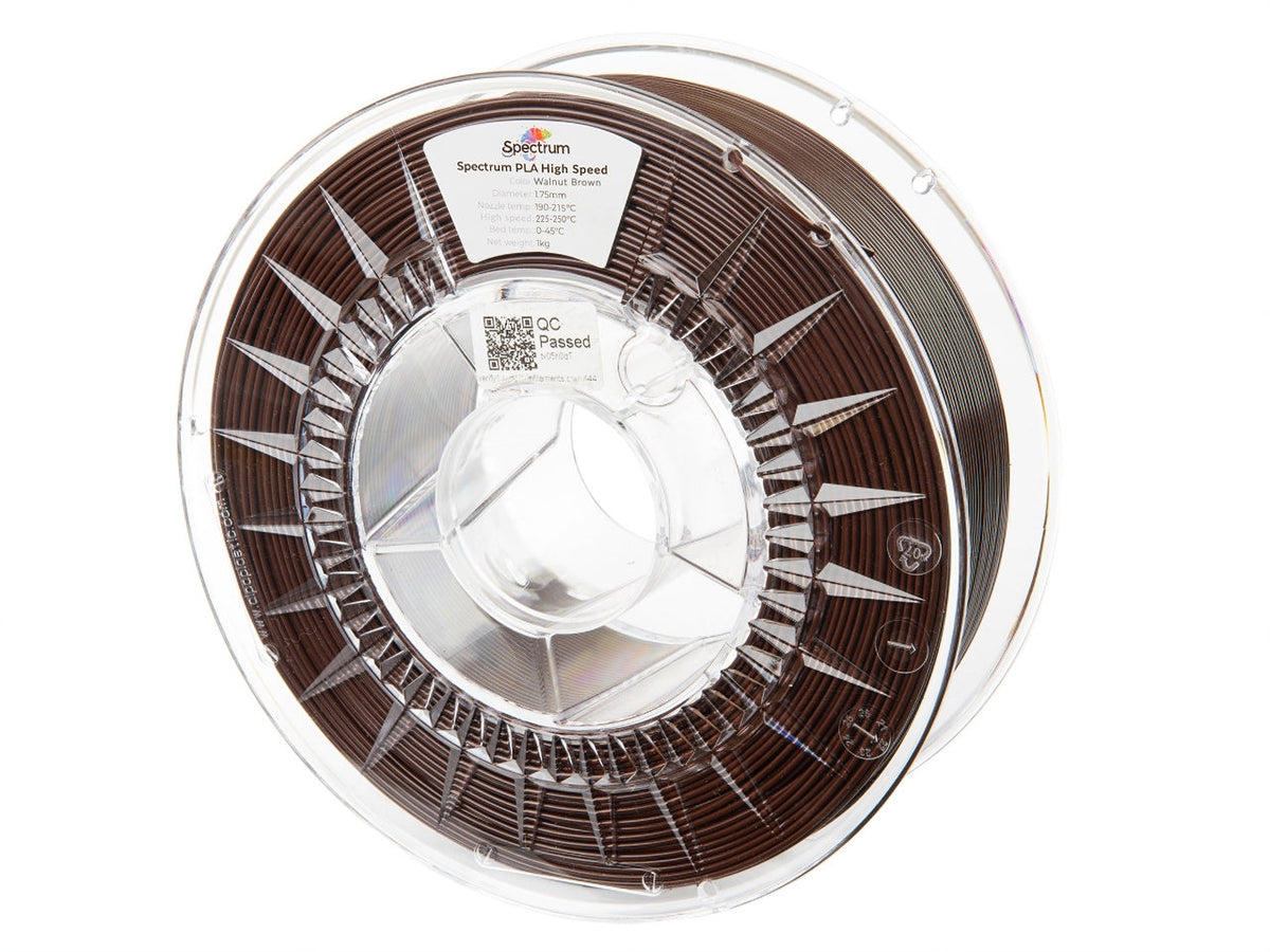 Walnut Brown - Spectrum Premium PLA Filament High Speed - 1.75mm, 1kg Spectrum Filaments