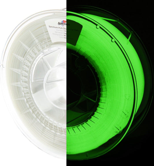 Glow In The Dark Yellow Green - Spectrum ASA 275 Filament - 1.75mm, 0.25kg